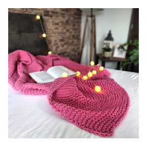 Pletená deka - ružová